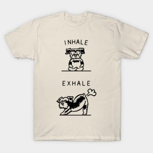 Inhale Exhale Schnauzer T-Shirt